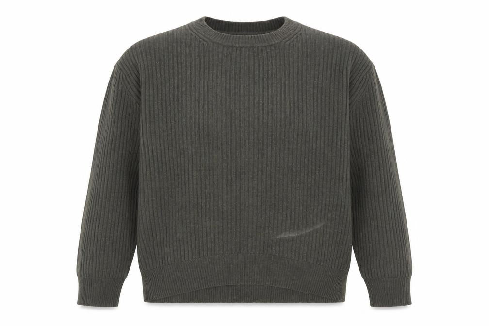 Dear Dharma Womens Green Cashmere Blend Ribbed Knit Jumper XL