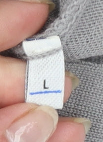 Cerruti Women Grey Merino Wool V-Neck Cardigan L