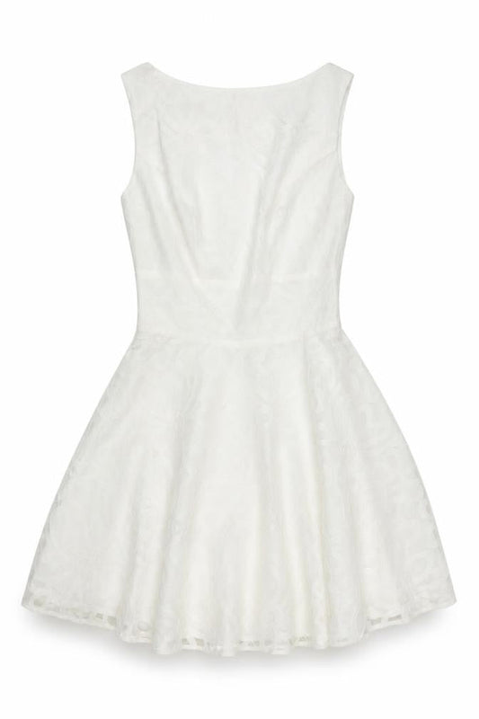 ASOS Petite Women’s White Size 8 Skater Dress Sleeveless Party