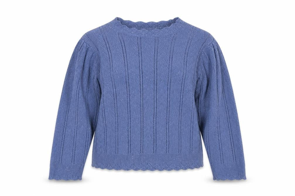 Marks & Spencer Per Una Women's Blue Knit Jumper Size 16