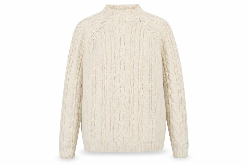 Debenhams Women’s Ivory Cable-Knit Cotton Jumper Size 12-14