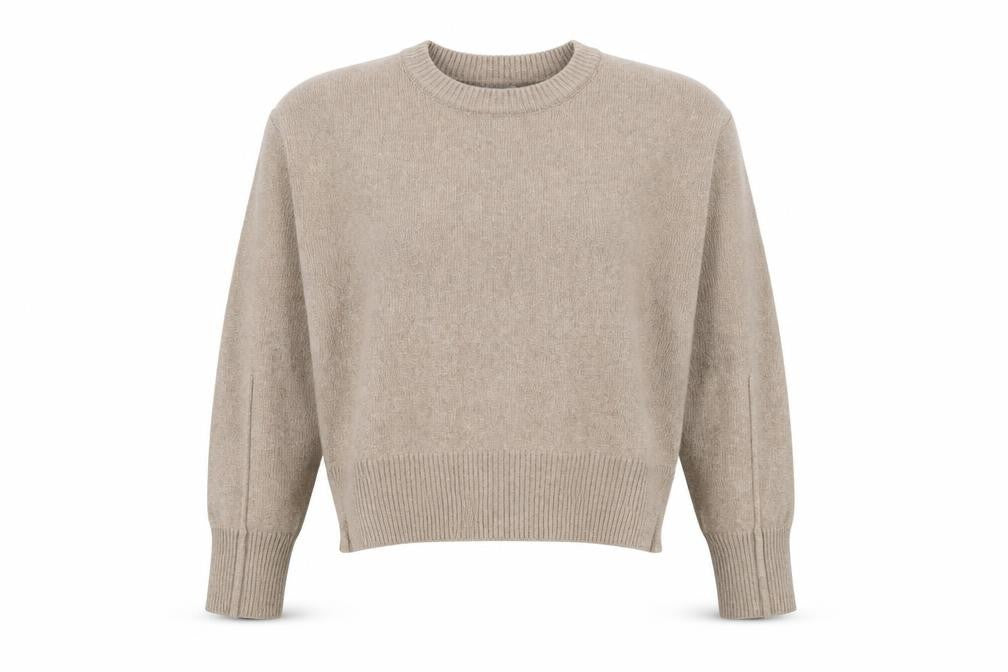 ASOS DESIGN Women’s Beige Crew Neck Knit Jumper Size S 8-10