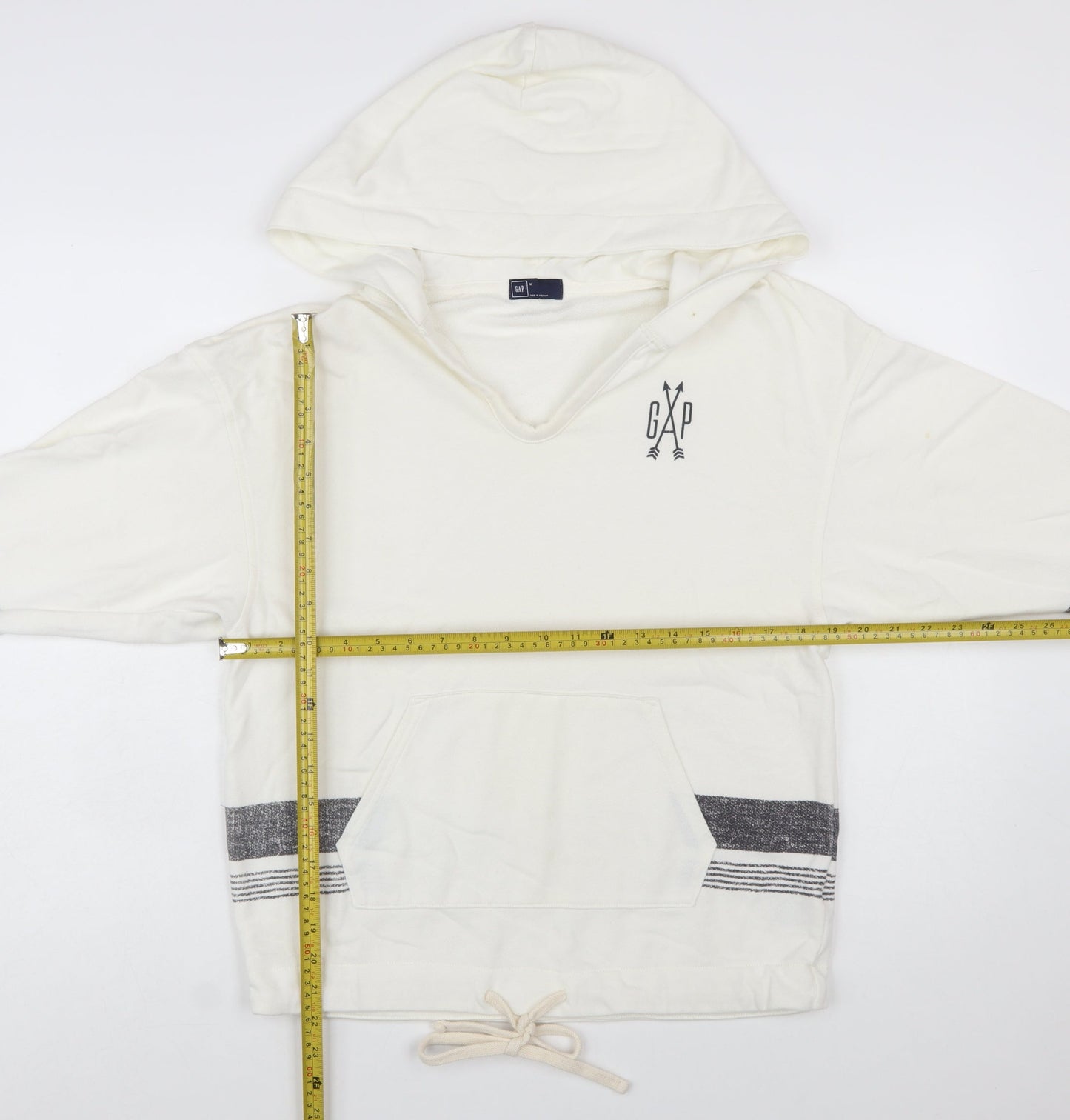 GAP Women’s Ivory Pullover Hoodie Medium Cotton Blend Casual