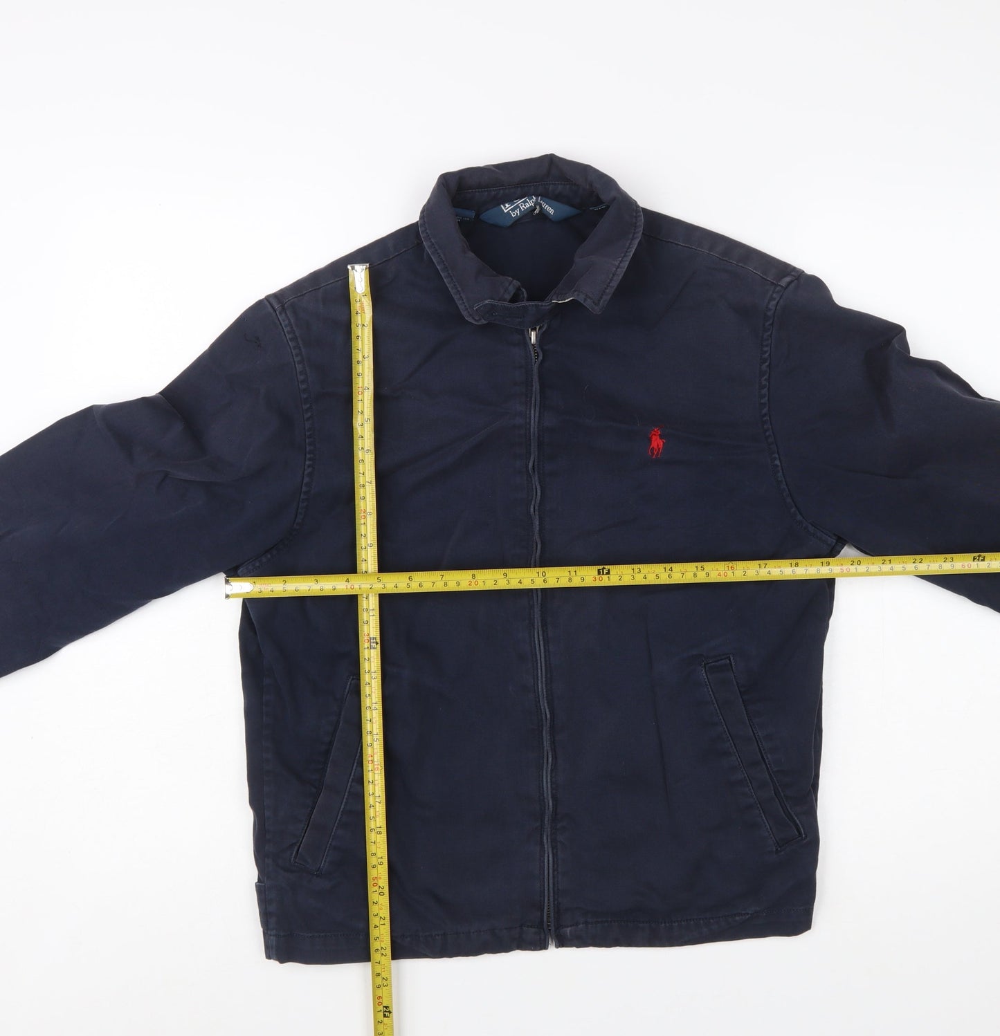 Ralph Lauren Men’s Blue Cotton Bomber Jacket Size S