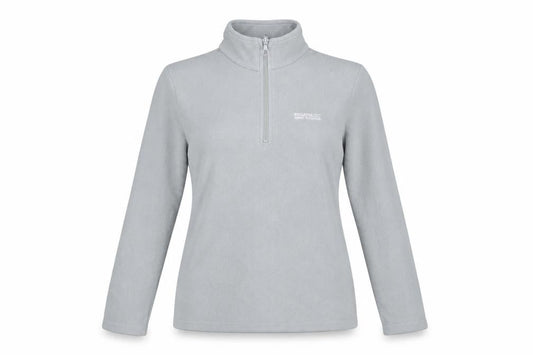 Regatta Womens Grey Fleece Half Zip Pullover UK 10 Outdoor Sweatshirt