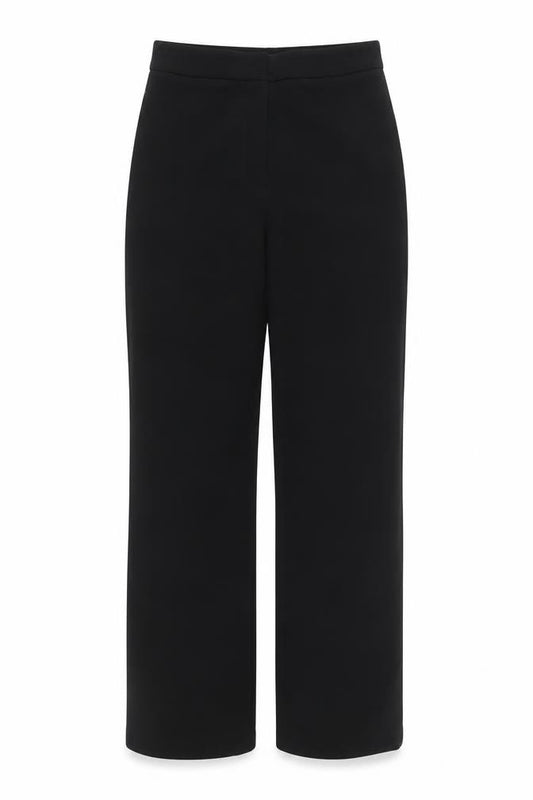 H&M Women Black Size 8 Straight Leg Stretch Trousers