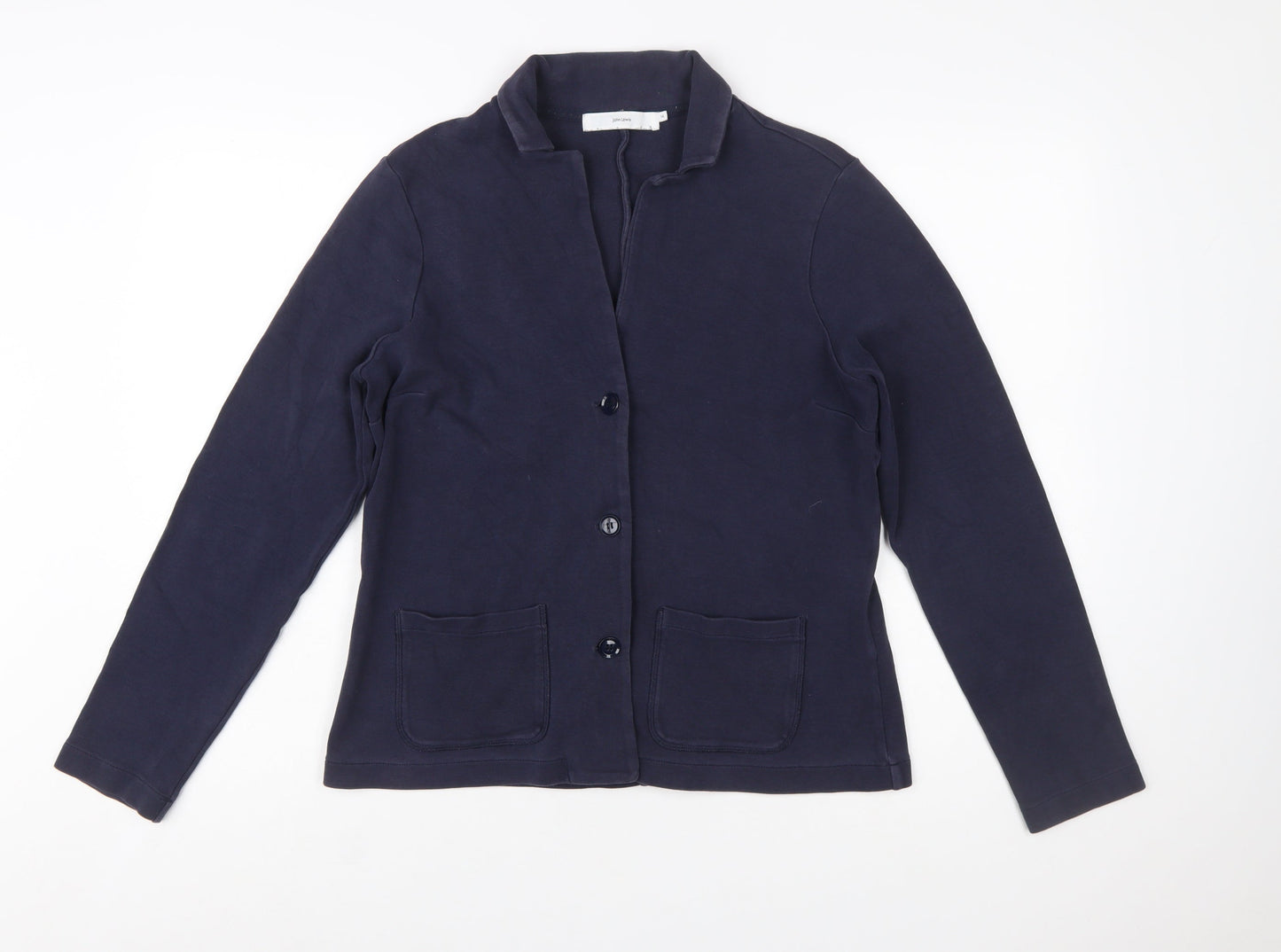 John Lewis Women Navy Blue Size 14 Classic Blazer Jacket