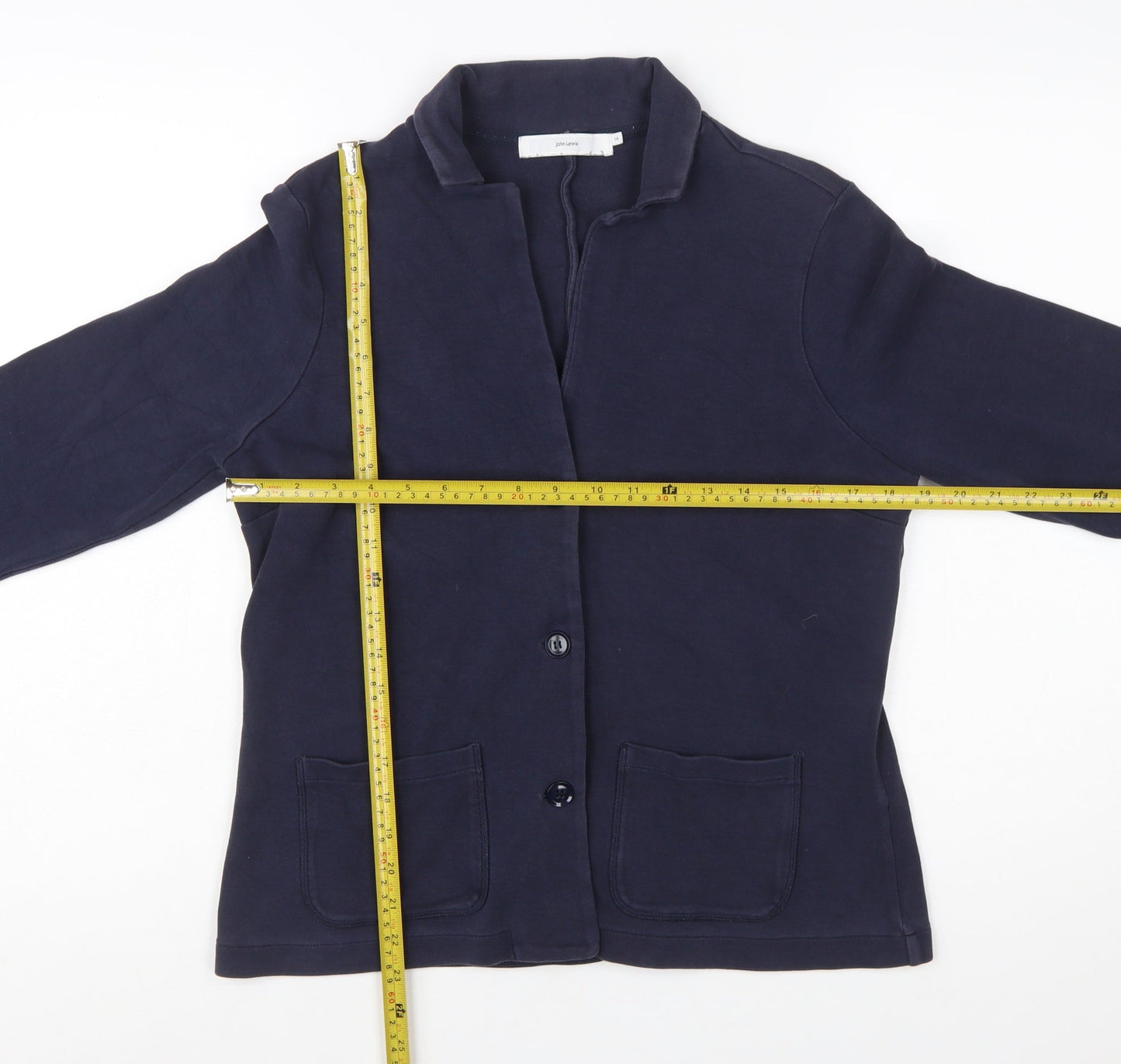 John Lewis Women Navy Blue Size 14 Classic Blazer Jacket
