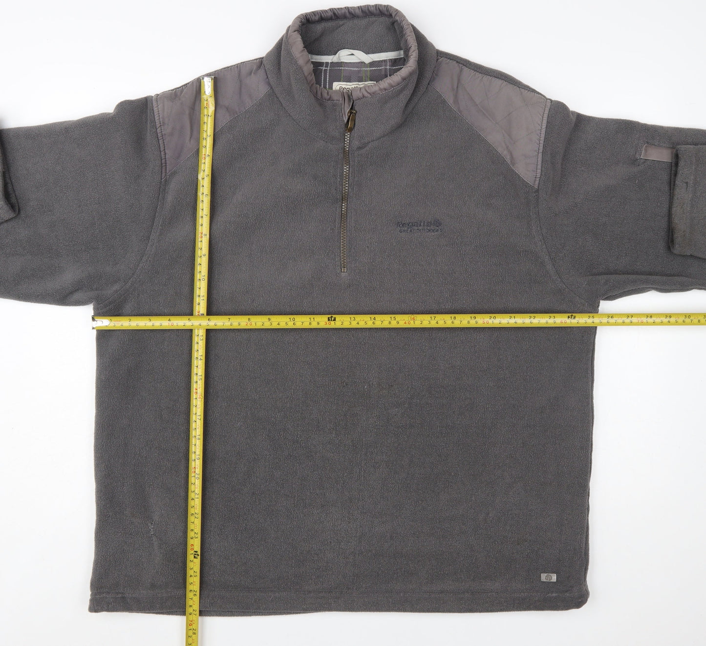 Regatta Mens Grey 2XL Fleece Outdoor 1/4 Zip Sweatshirt