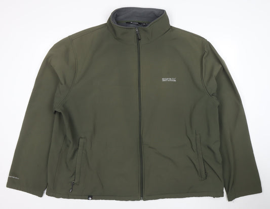 Regatta Men's Green 3XL Softshell Jacket Water Resistant Outdoor