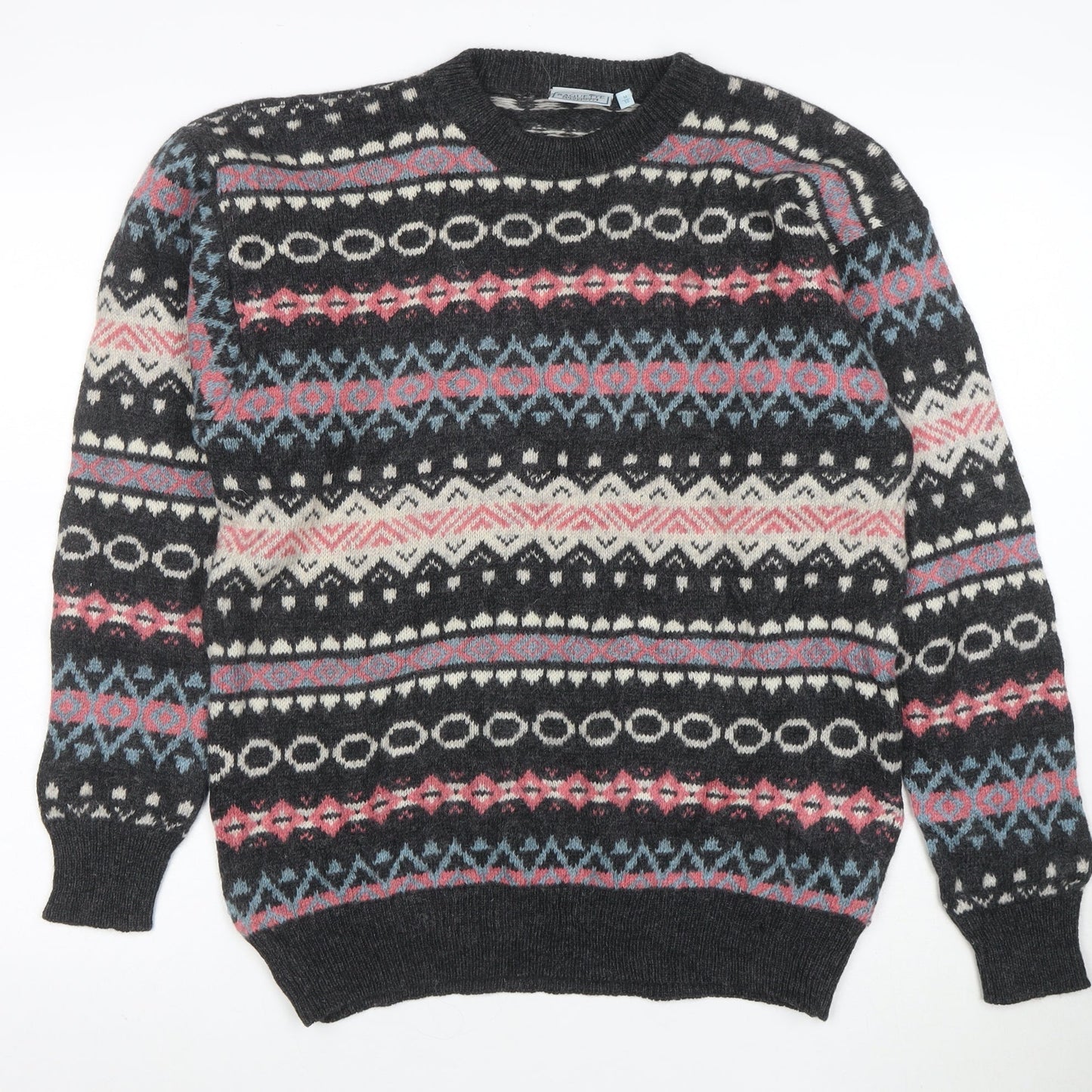 Raquette Men's Multicoloured Fair Isle Wool Jumper M