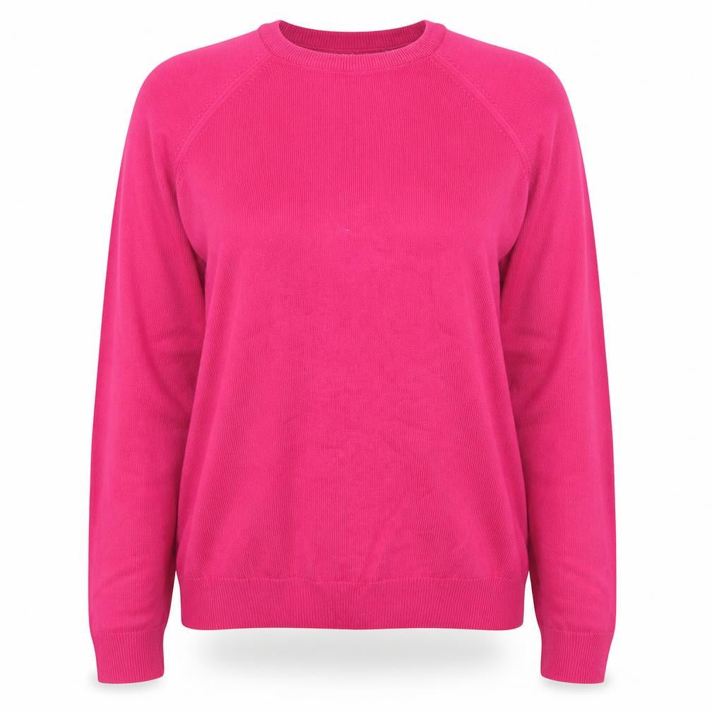 Marks & Spencer Women’s Pink Acrylic Crew Neck Jumper Size 16