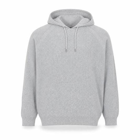 Next Men’s Grey Hooded Pullover Jumper XL Knit Long Sleeve Casual