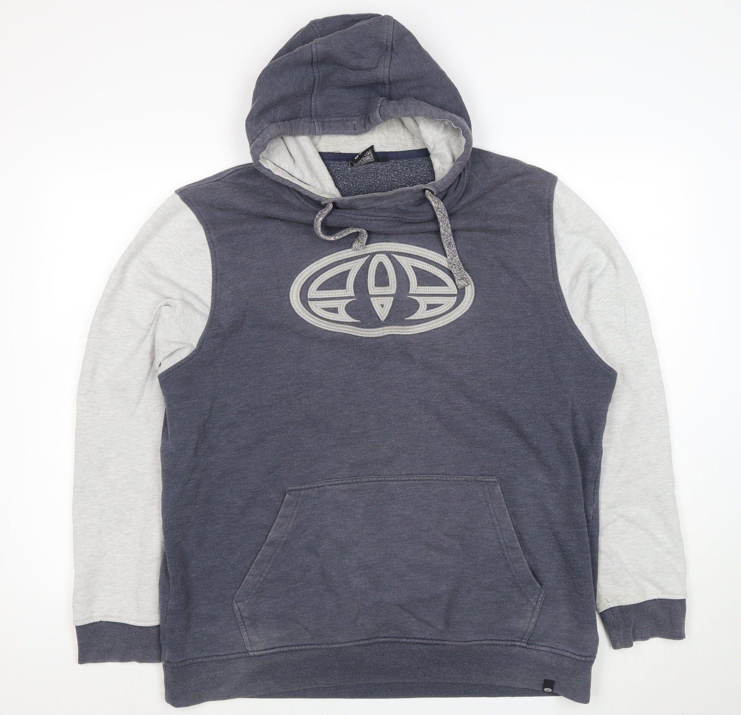 Animal Men’s Blue Pullover Hoodie XL Hooded Logo Fleece Sweatshirt