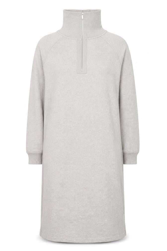 Next Women Beige Knit High Neck Long Sleeve Sweater Dress L
