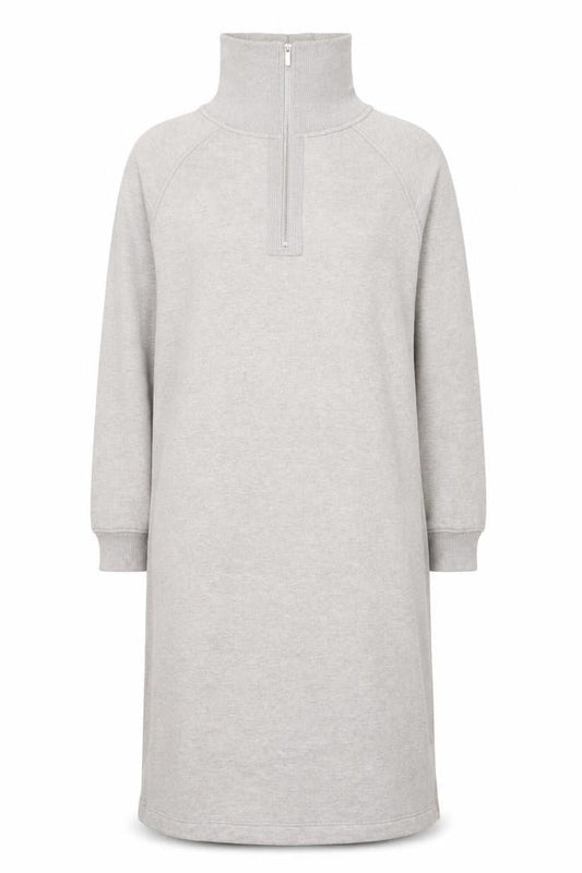 Next Women Beige Knit High Neck Long Sleeve Sweater Dress L