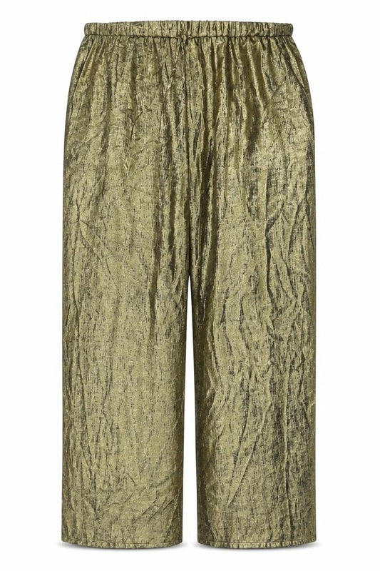 Marks and Spencer Women’s Gold Wide-Leg Trousers Size 24