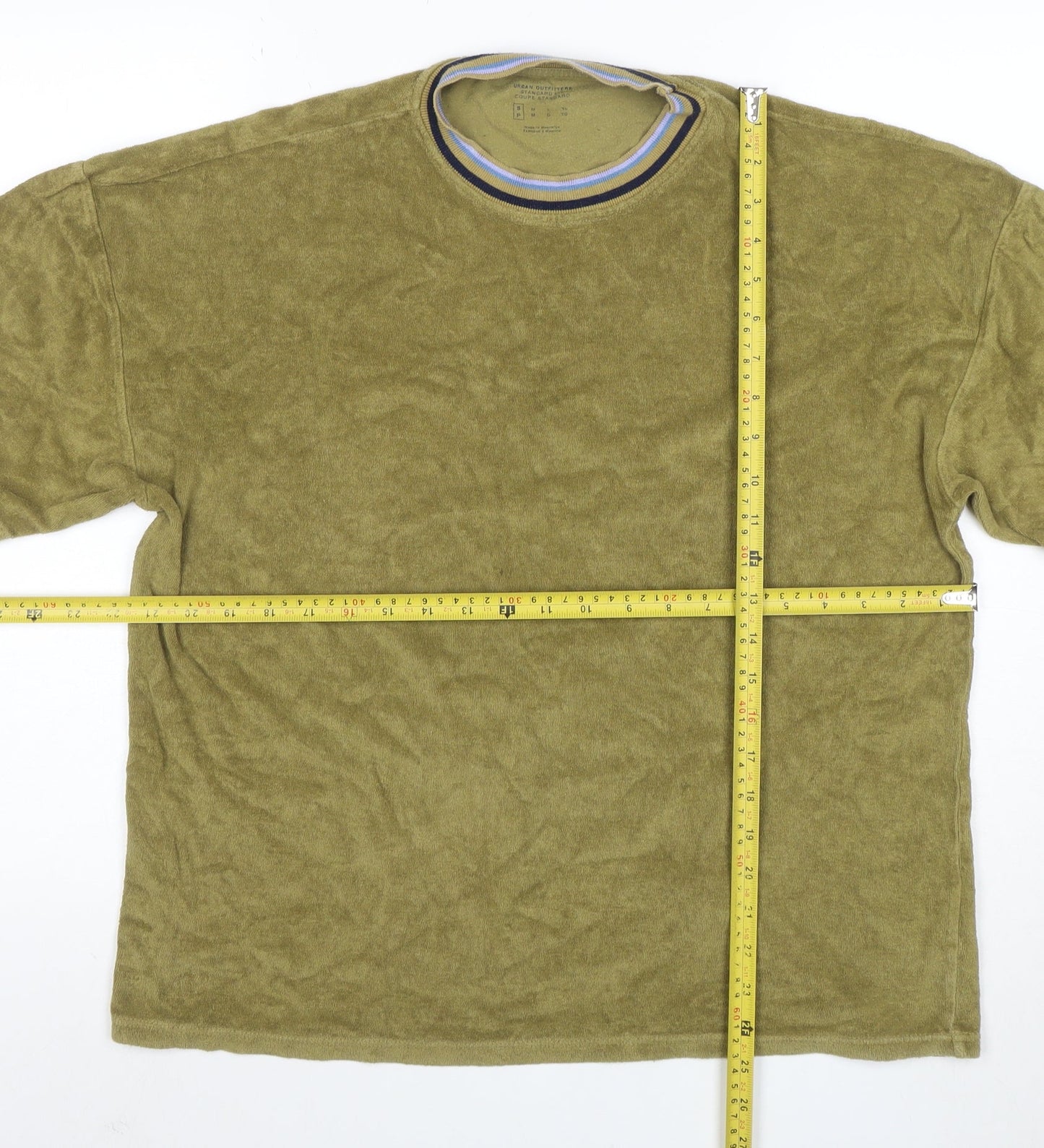 Urban Outfitters Men's Green Cotton Short Sleeve Crew Neck T-Shirt Size S