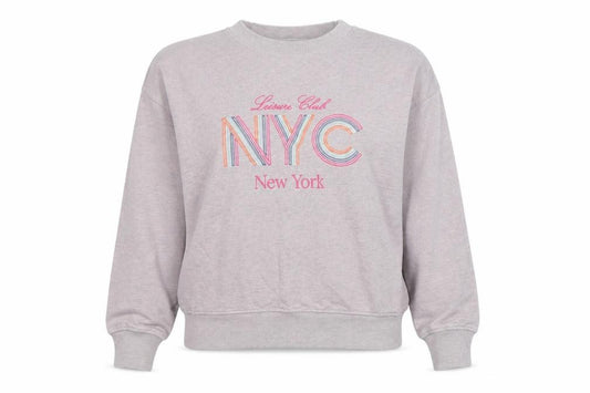 Next Women Grey NYC Graphic Pullover Sweatshirt Size XS