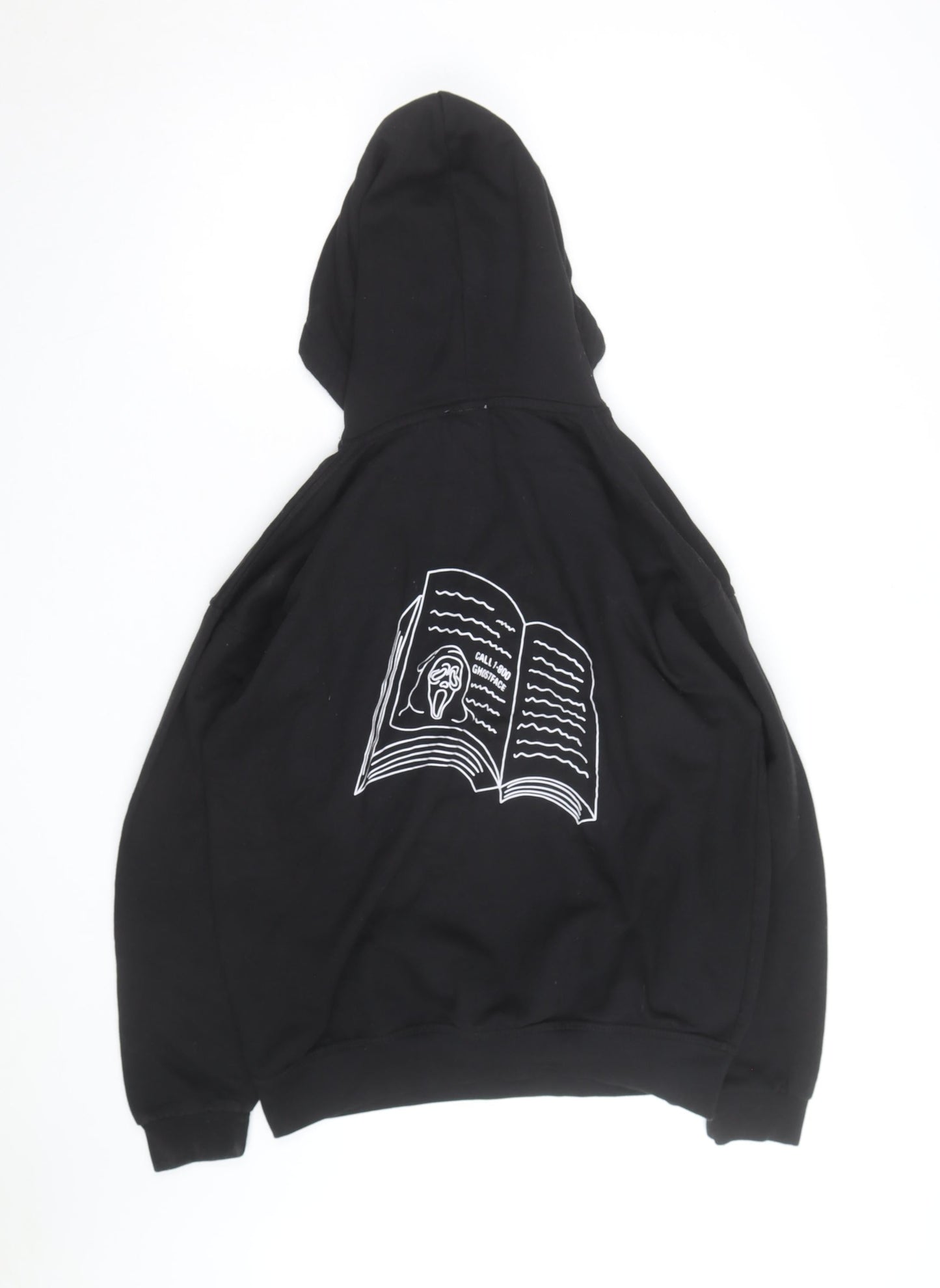 Ratchet Men’s Black Pullover Hoodie L Horror Graphic Print Sweatshirt