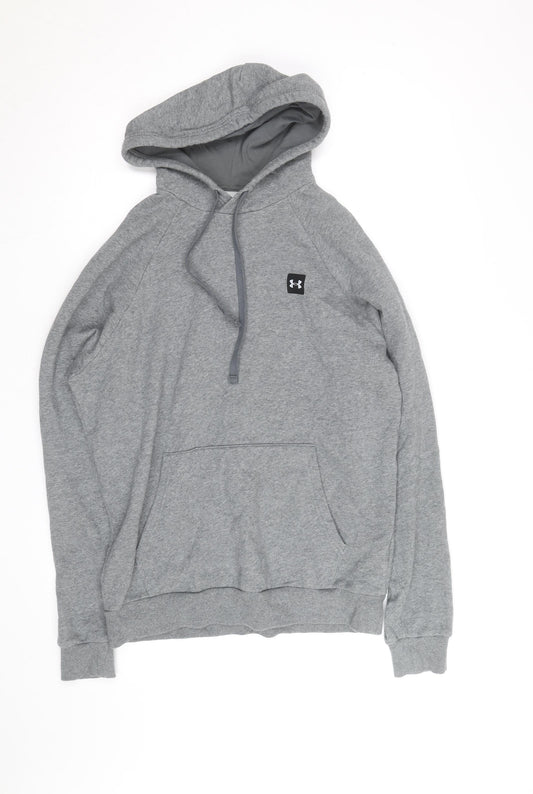 Under Armour Men's Grey Pullover Hoodie M Relaxed Fit Athletic