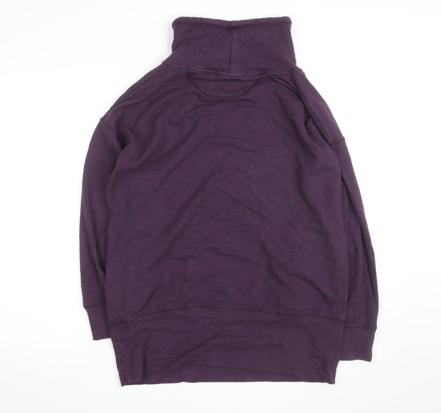 BAM Bamboo Clothing Womens Purple Long Sleeve Cowl Neck Pullover Hoodie Size M