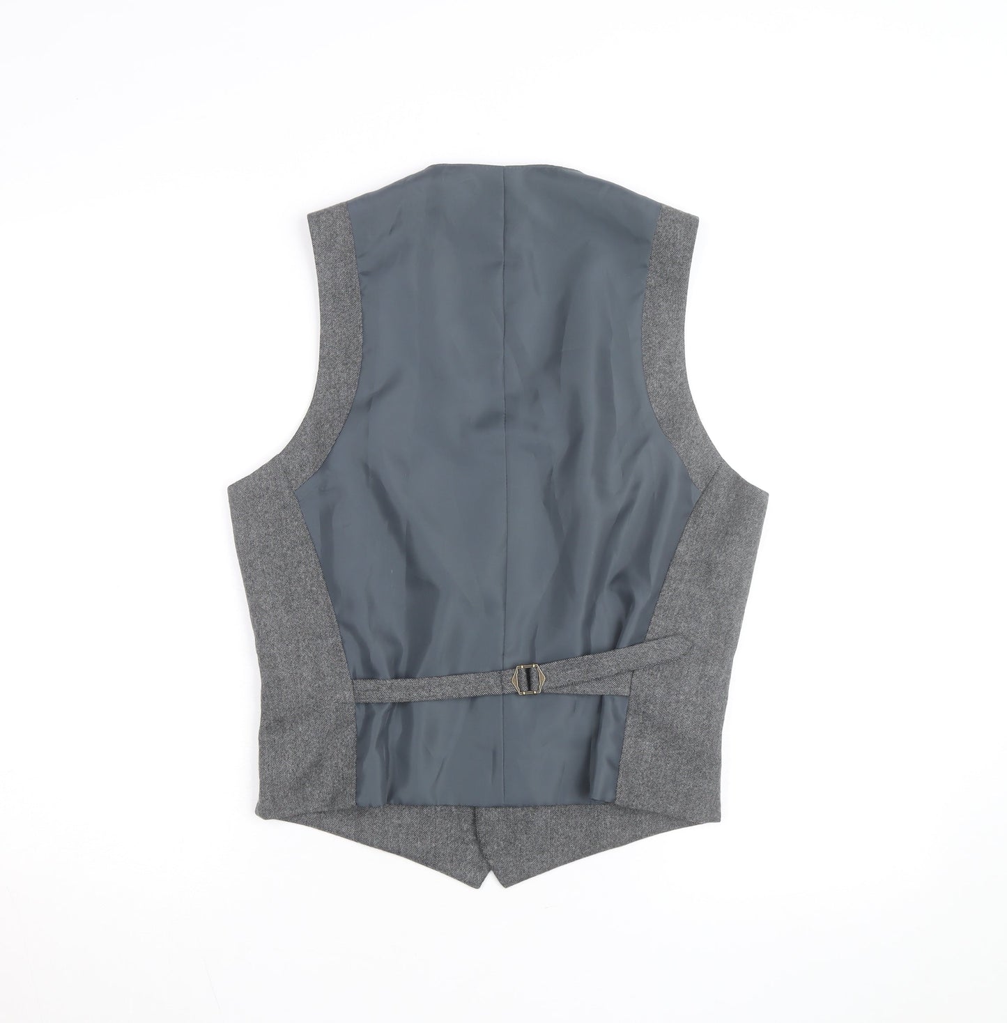 Marks and Spencer Men's Grey Wool Blend Waistcoat Size S Regular Fit