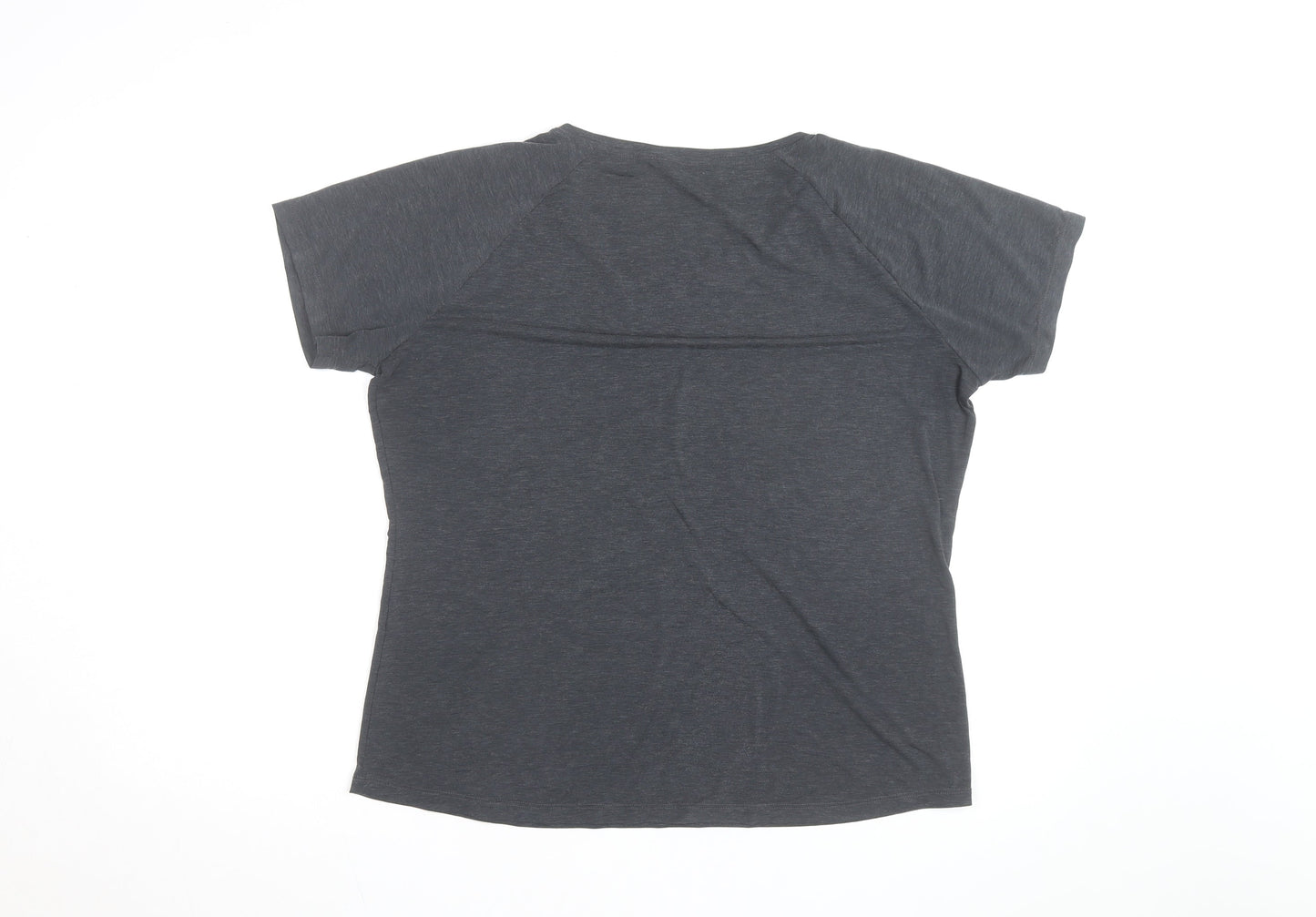 Rohan Womens Grey Size 16 Scoop Neck Short Sleeve T-Shirt
