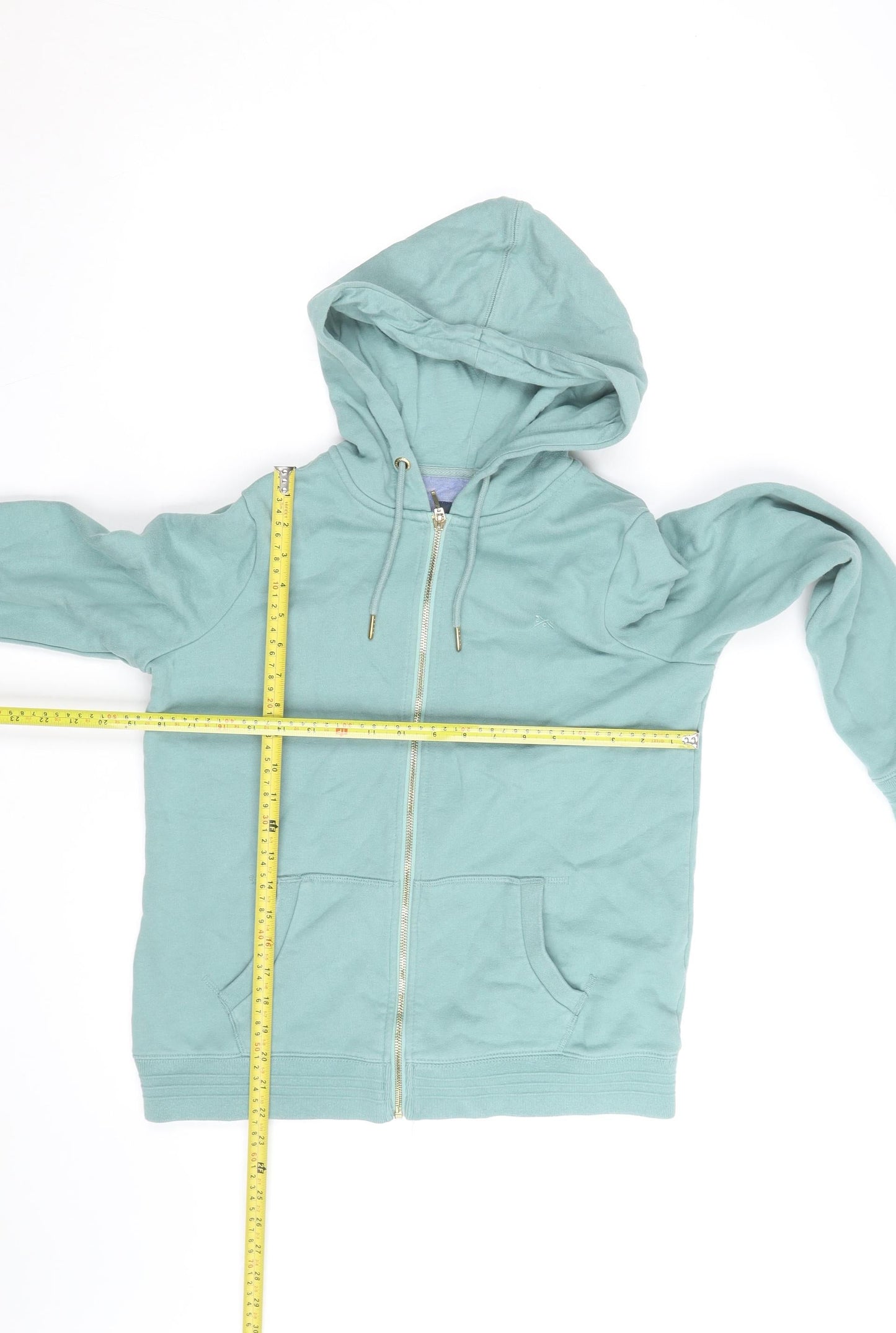 Crew Clothing Company Women's Green Size 10 Full Zip Hoodie