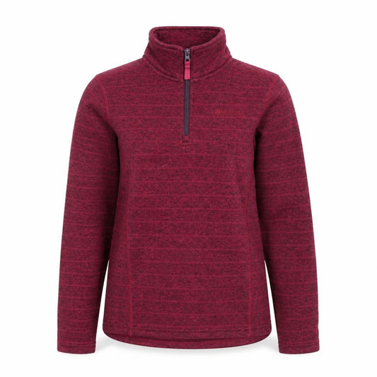 Mountain Warehouse Women Burgundy 1/2 Zip Fleece Pullover UK 14