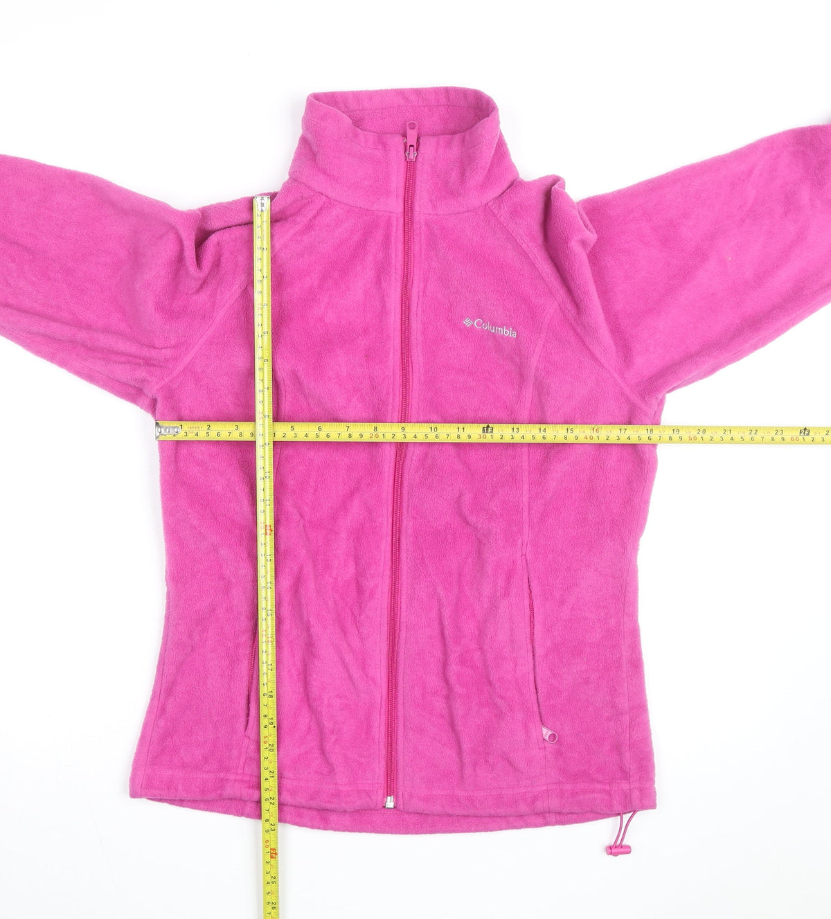 Columbia Women’s Pink Fleece Full Zip Basic Jacket M