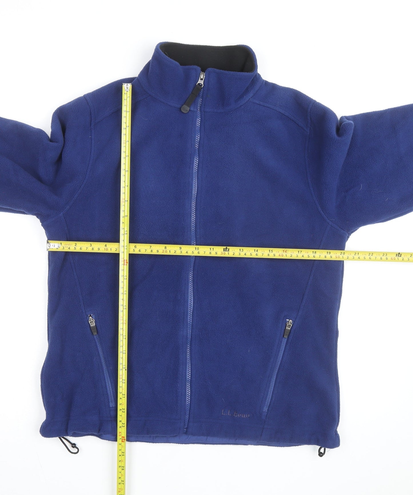 L.L. Bean Women's Blue Fleece Full Zip Jacket Size M Regular Fit
