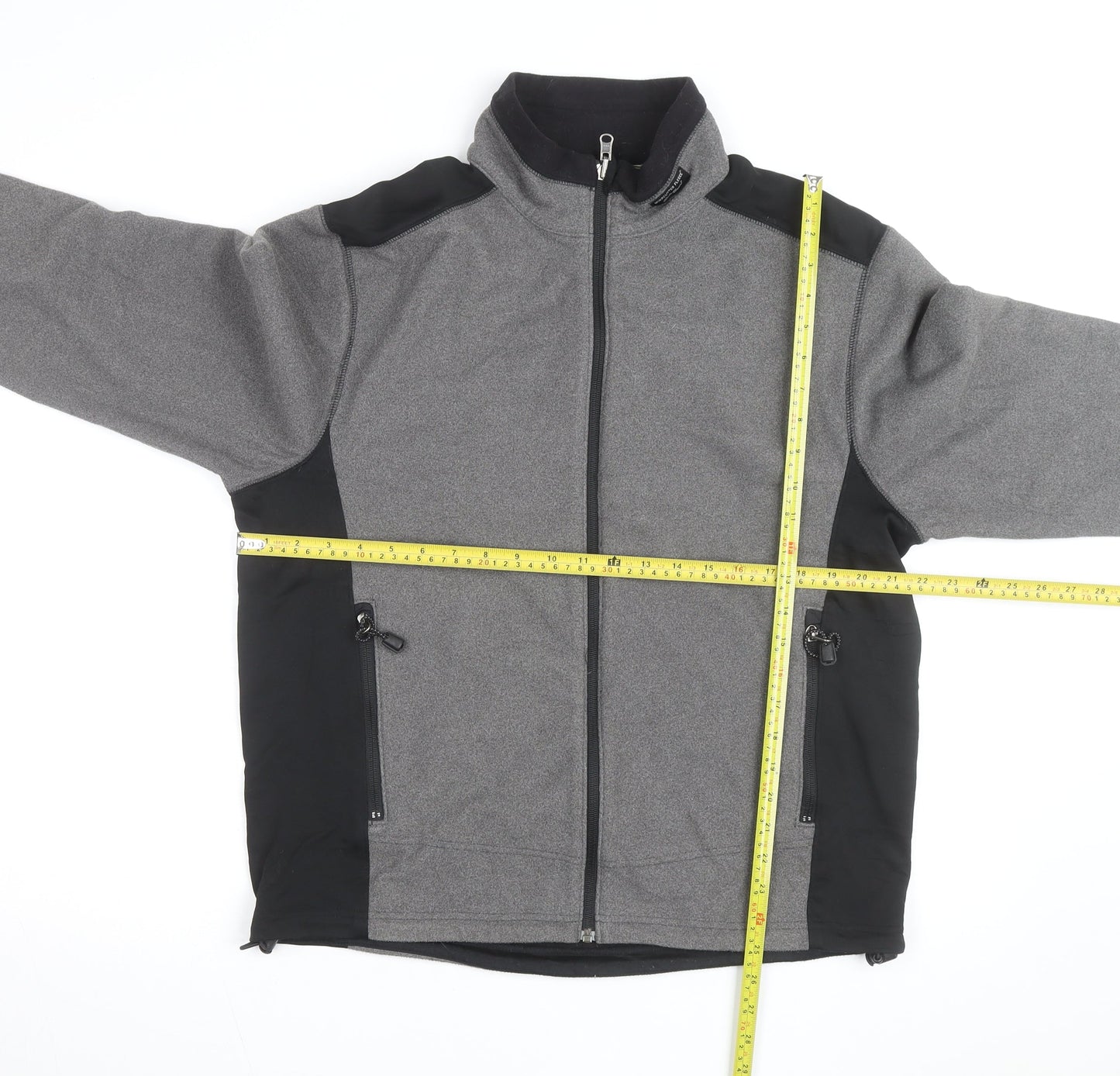 Eddie Bauer Men's Grey Softshell Full Zip Jacket Size M