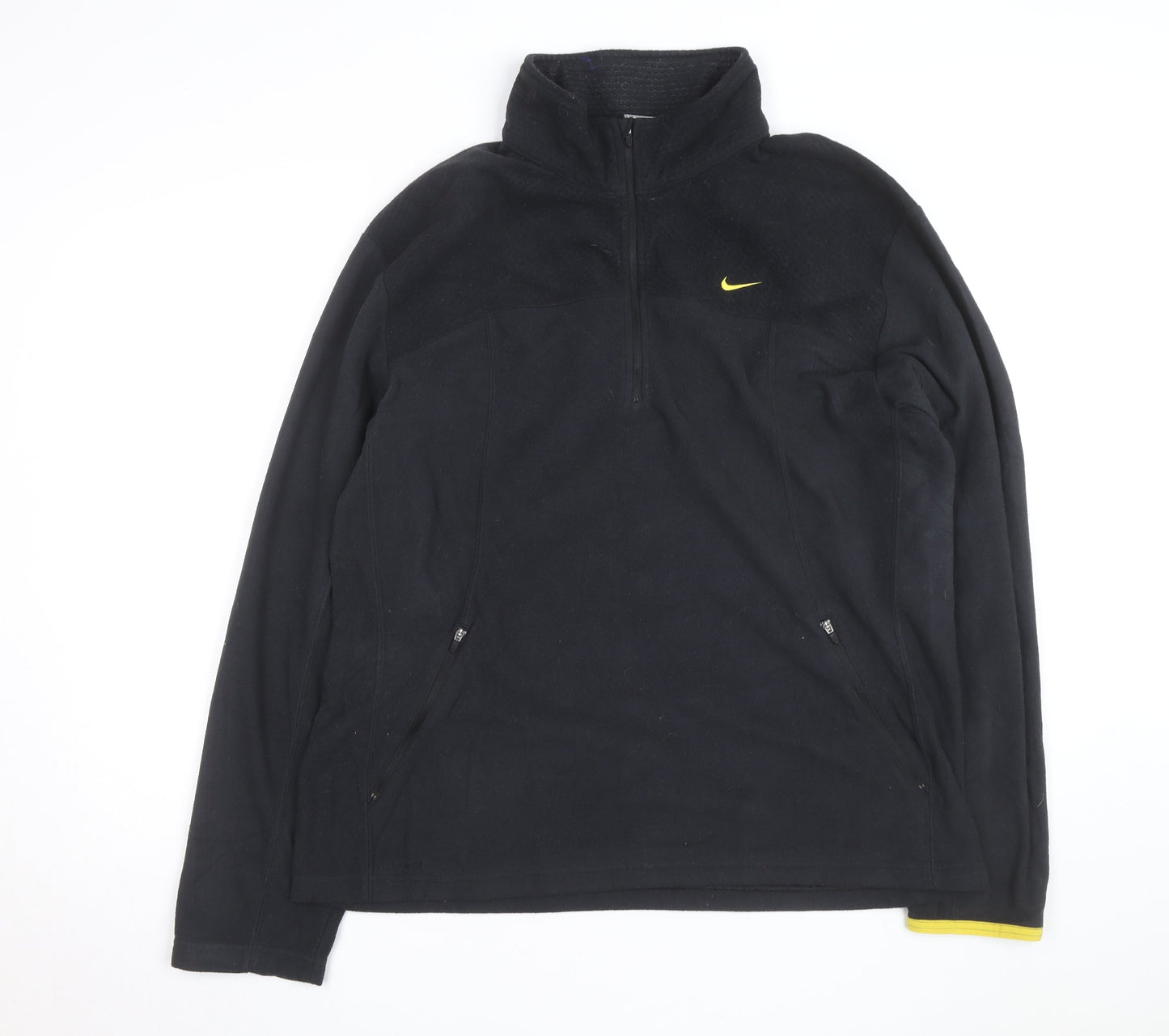Nike Men's Black XL Therma Fit 1/2 Zip Fleece Activewear Jacket