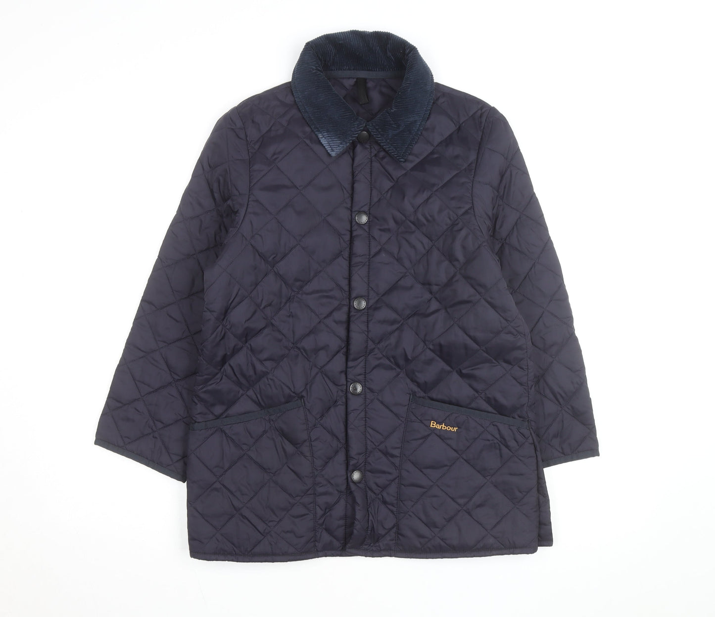 Barbour Women's Blue Quilted Mid-Length Jacket Size M