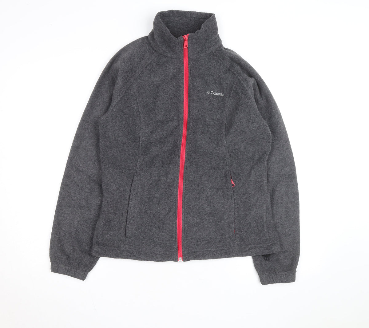 Columbia Womens Grey Fleece Full Zip Jacket Size M Outdoor Active