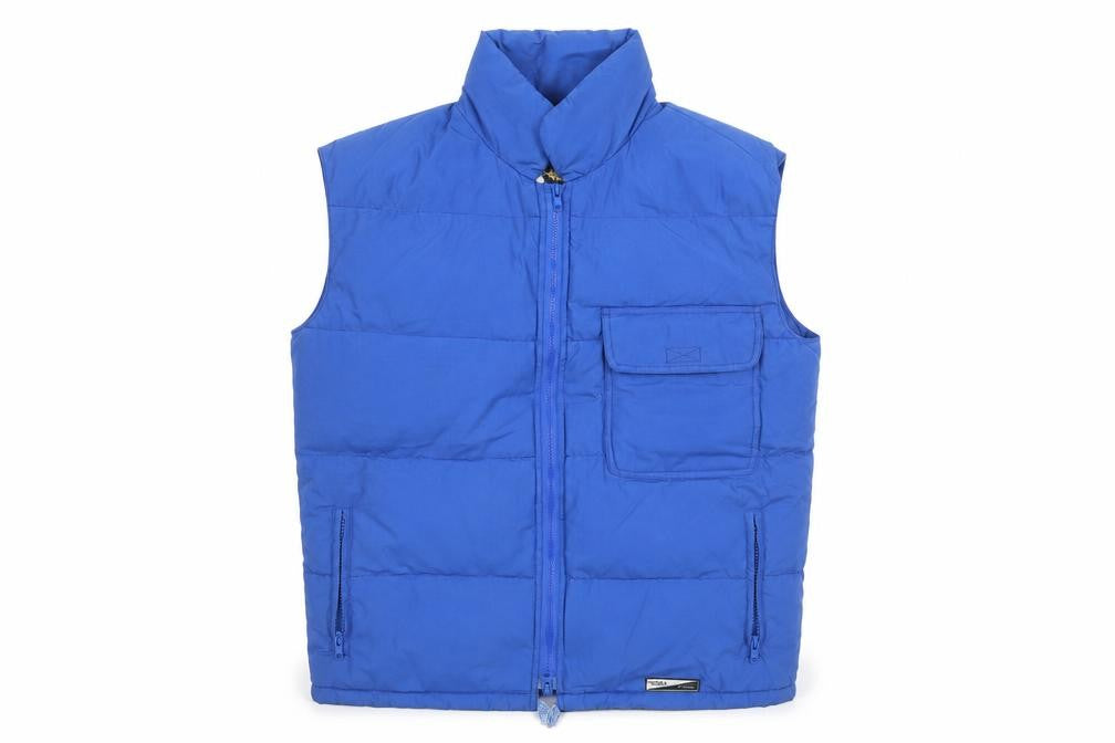 Stratos Mens Blue Puffer Waistcoat M Winter Outdoor Vest