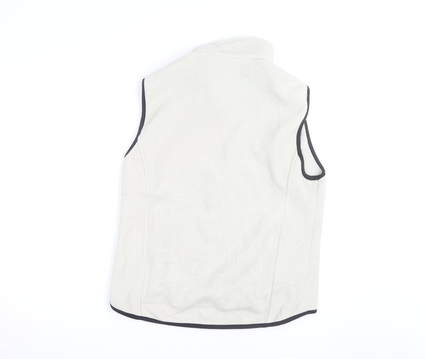 Woolrich Men's Beige Fleece Full Zip Bodywarmer Vest Size M