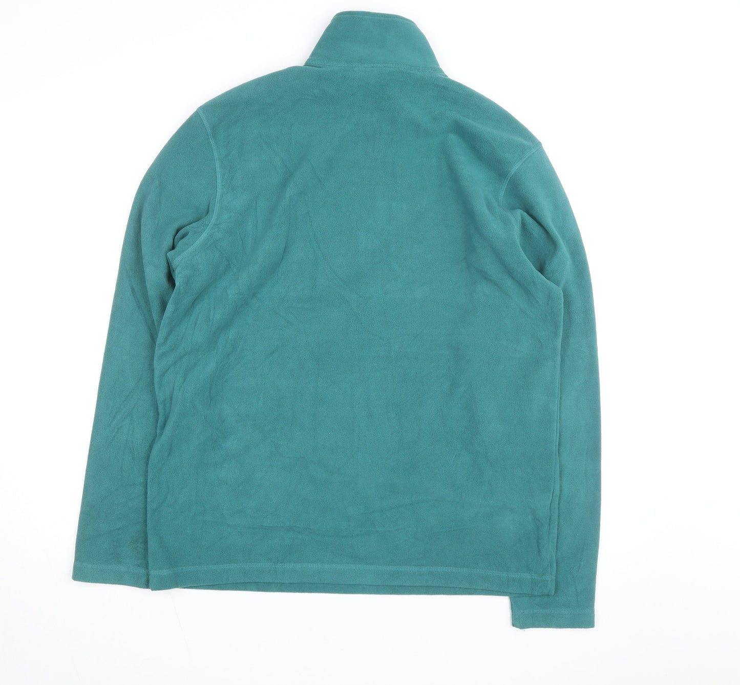 Eddie Bauer Men's Green 1/4 Zip Fleece Pullover Sweatshirt M