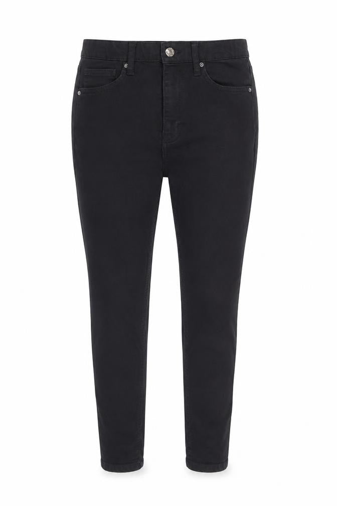 Topshop Women's Black Skinny Jeans Size 10 High Rise Stretch Denim
