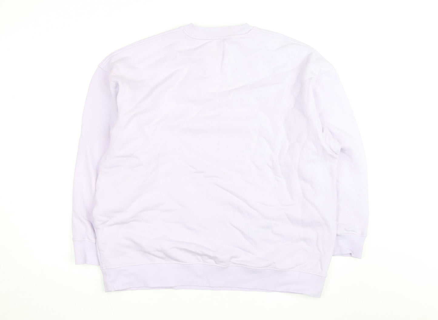 COS Men's Purple Cotton Crew Neck Pullover Sweatshirt Size M