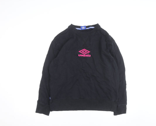 Umbro Men's Black Crew Neck Pullover Sweatshirt Size L