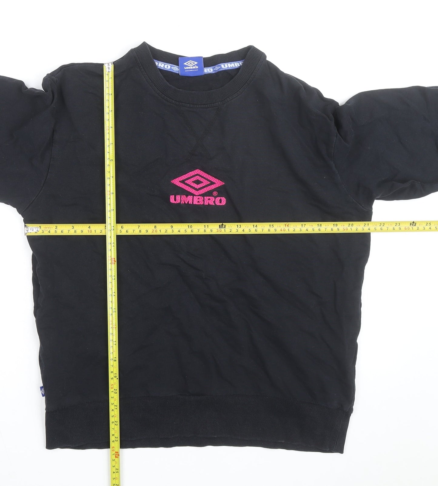 Umbro Men's Black Crew Neck Pullover Sweatshirt Size L
