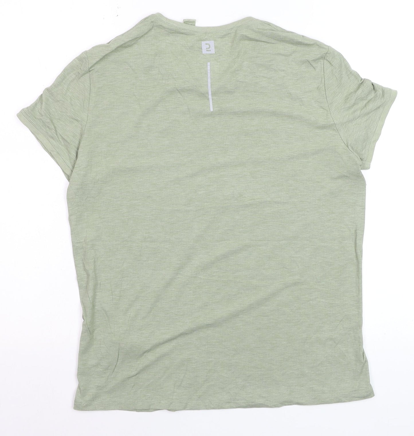 Decathlon Women's Green Regular Fit Short Sleeve T-Shirt Size 12