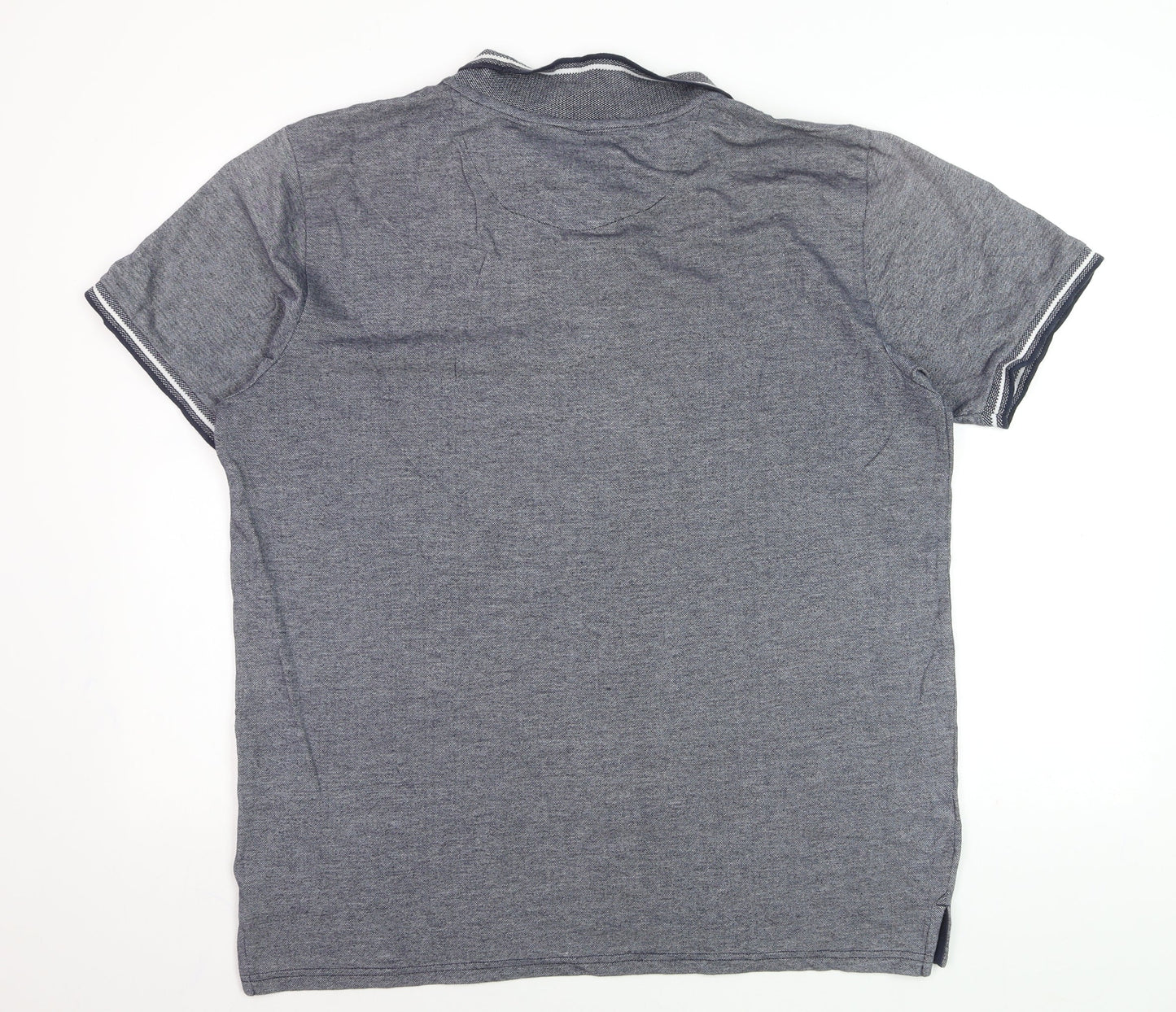 Kensington Eastside Men’s Grey Cotton Polo Shirt XL