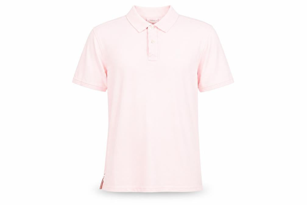 Boast Men's Pink Pima Cotton Polo Shirt Size L Classic Fit
