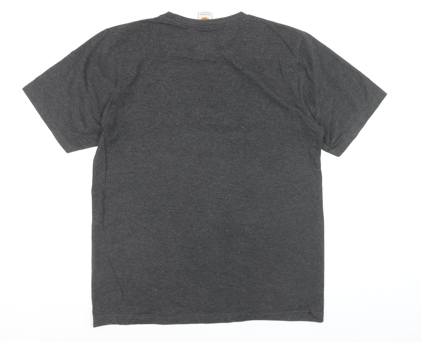 Manchester United Men's Grey Short Sleeve Cotton T-Shirt S