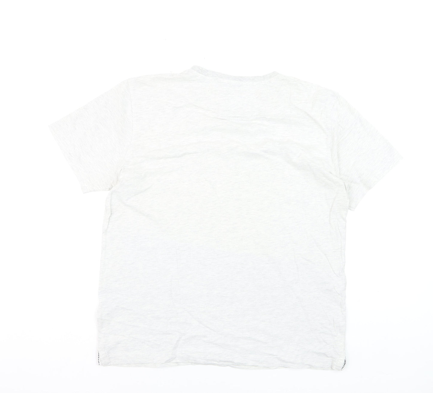 Crew Clothing Company Men's White Cotton T-Shirt Size L