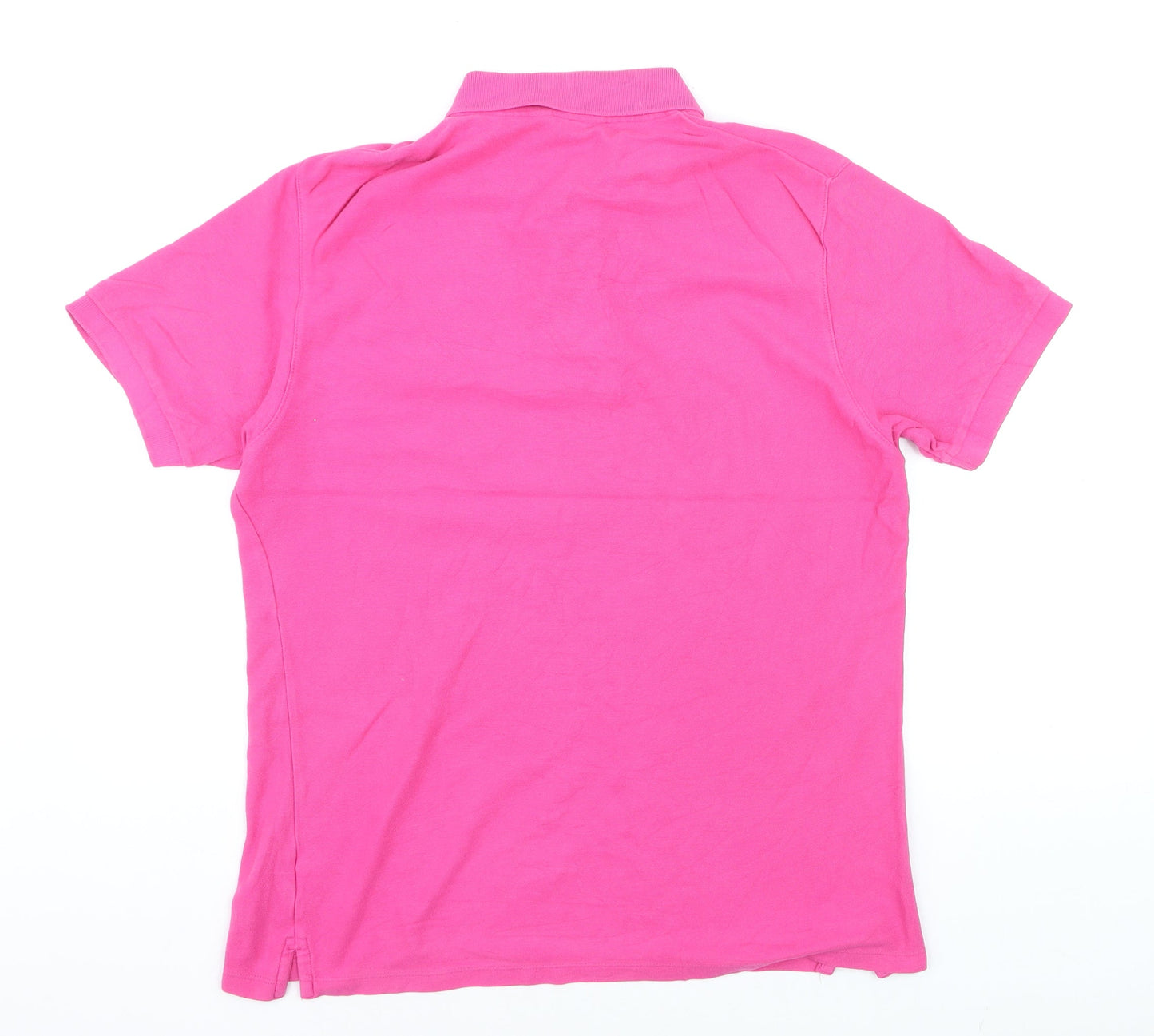 Marks and Spencer Blue Harbour Men's Pink Cotton Polo Shirt M