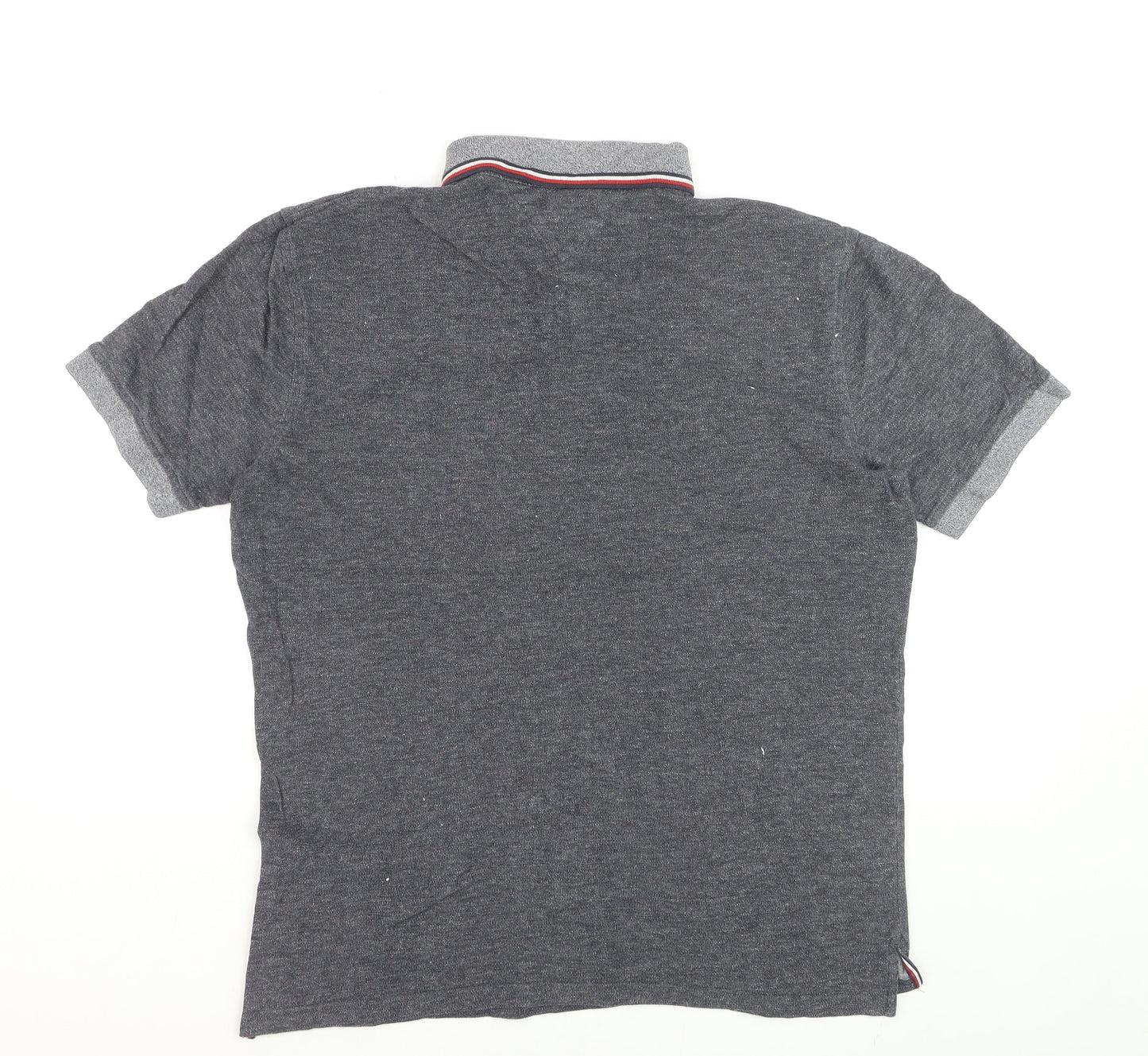 Tommy Hilfiger Men's Grey Regular Fit Short Sleeve Polo XXL